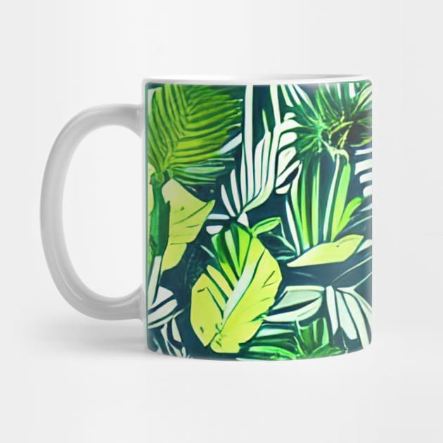 Tropical plants nature background by Alekxemko